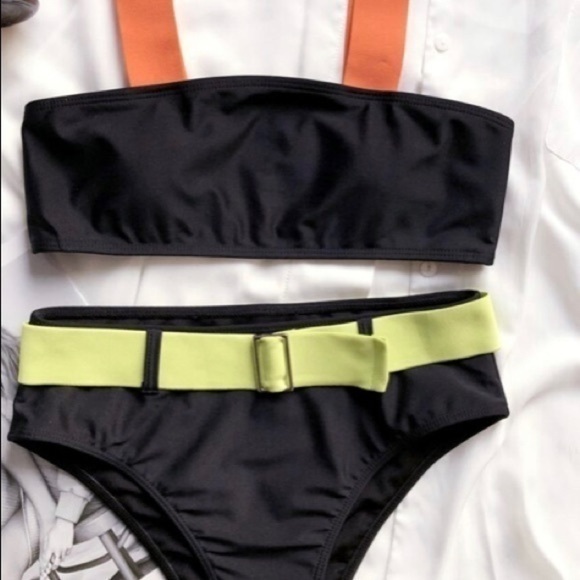 Shein color block belted bikini - Picture 3 of 3